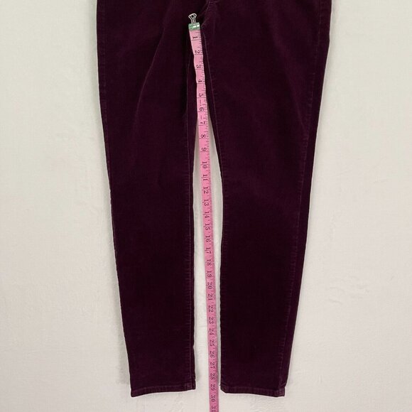 Banana Republic Skinny Fit Corduroy Pants Purple Plum Women's Size 28 / 6 - Picture 7 of 11